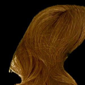 22” Brown Red Highlighted  Topper Wavy High Density Synthetic Hair